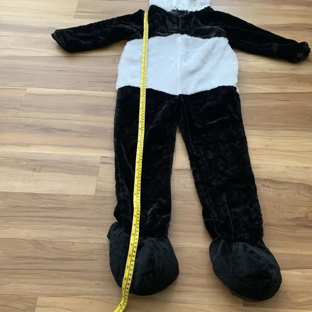 Panda Bear Hooded Halloween Costume Pajama Suit Lounger Size 4T-5T - Picture 5 of 10